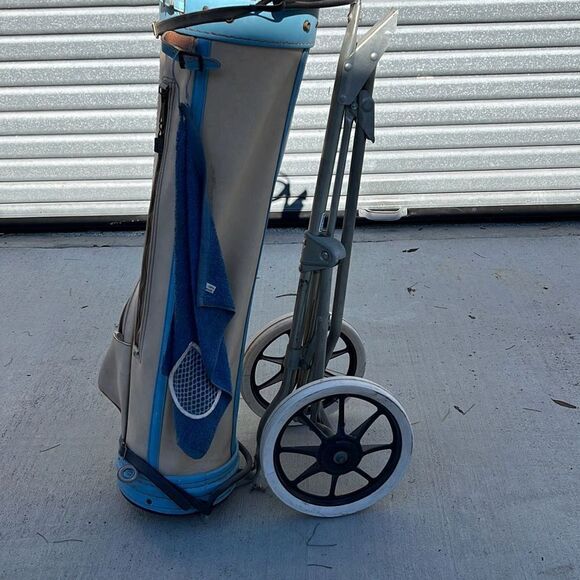 Finesse vintage pro only MacGregor retro golf bag with walking stand - Picture 3 of 8